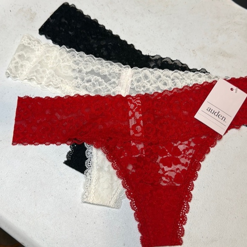 Auden lace thong 3 pack